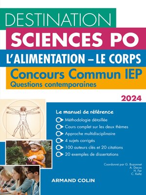 cover image of Destination Sciences Po Questions contemporaines 2024: Concours commun IEP